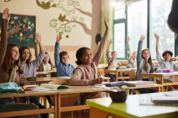Children learning in classroom