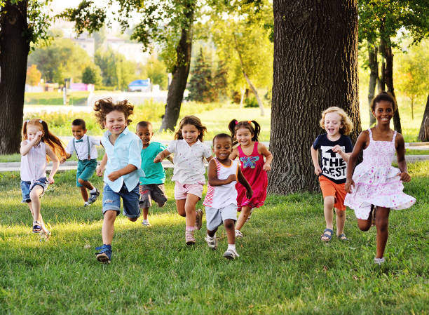 Children playing outside